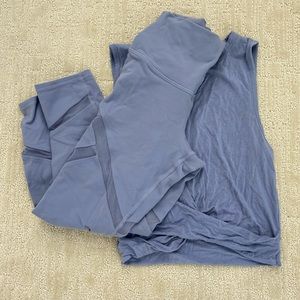 Alo Yoga Blue Moon set